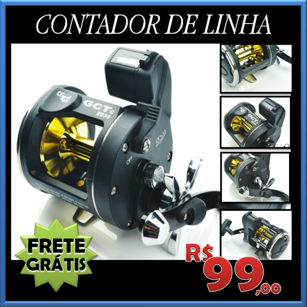 CARRETILHA GCTc MÉDIA/PESADA C/ CONTADOR DE LINHA
